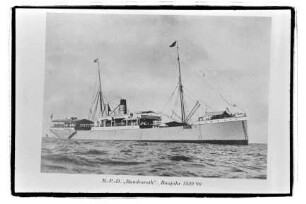 Bundesrath ex Aline Woermann (1890), Passagier- und Frachtschiff, Deutsche Ost-Afrika-Linie, Hamburg, Bau-Nr. 70