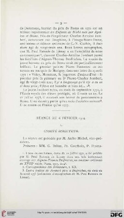 Séance du 6 février 1914