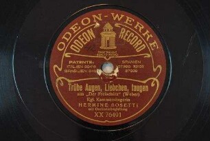 Trübe Augen, Liebchen, taugen : aus "Der Freischütz" / (Weber)