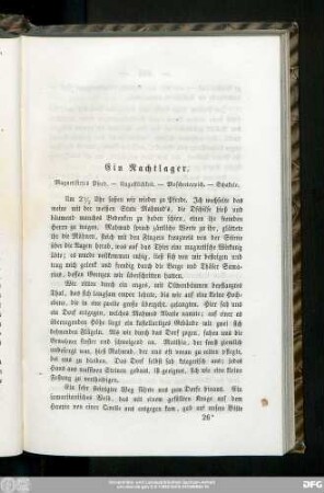 Ein Nachtlager.