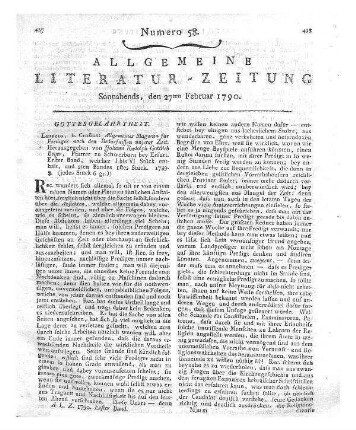 Flemmings Geschichte, ein Denkmal des Glaubens an Gott und Unsterblichkeit. Erster Theil. Leipzig: Crusius 1789