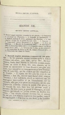 Chapitre XIII. Second empire Assyrien