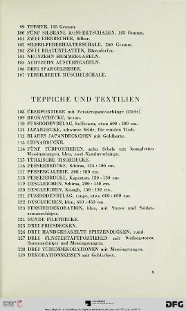 Teppiche und Textilien (Nr. 108-177)