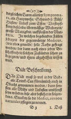 Diät Beschreibung.