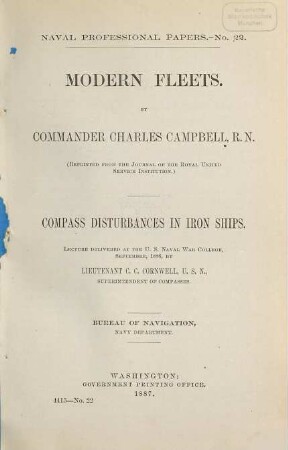 Professional papers. 22. 1887
