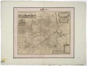 Karte von dem Fürstentum Liegnitz, 1:170 000, Kupferstich, um 1645