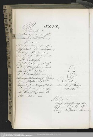 XLVI., 16. März 1858