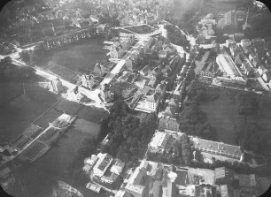 Luftbild eines Stadtgebietes