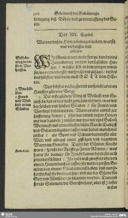 Das XIX. Capitel. Wie uns unsere Hertzen betriegen in dem, was sie uns verheyssen und zusagen
