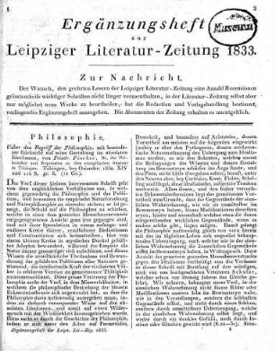 1833: Leipziger Literaturzeitung