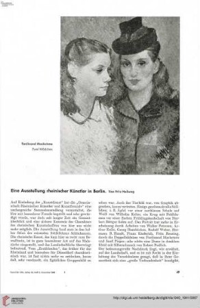 56: Eine Ausstellung rheinischer Künstler in Berlin