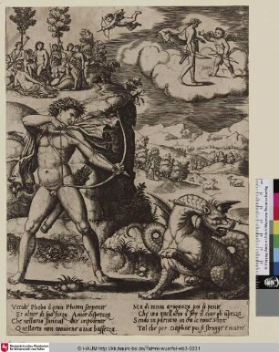 [Apollon tuant le serpent; Apollo Killing the Phyton; Apoll tötet die Hydra]
