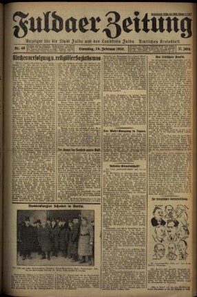 Ausgabe vom Dienstag, den 25. Februar 1930.