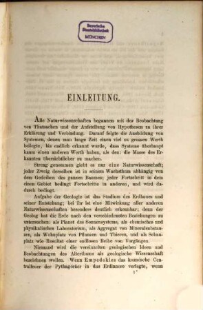 Die Geologie der Gegenwart