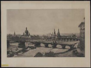 Ansicht von Dresden, Radierung, 1902 : [Dresden-Altstadt] / G. Erler sc.. G. Kuehl pinx. - Dresden : Sächs. Kunstverein , [19]02. - 1 Kunstbl. : Radierung ; 84 x 52 cm