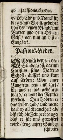 Passions-Lieder.
