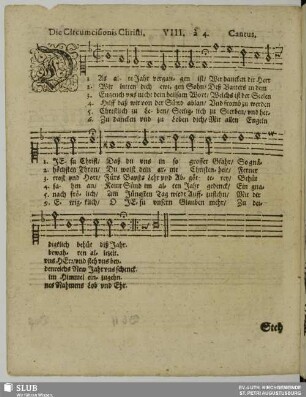VIII. Das alte Jahr vergangen ist