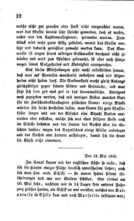 Einige Merkwürdigkeiten. Zänkereien