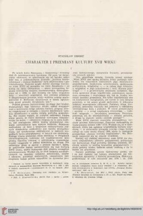 20: Charakter i przemiany kultury XVII wieku