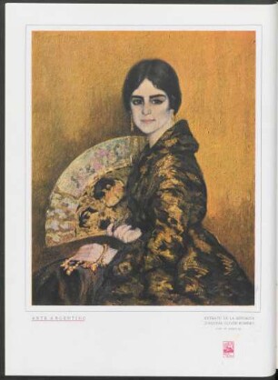 Arte argentino - Retrato de la señorita Joaquina Oliver Romero : Óleo de Bermúdez
