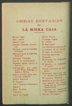 Obras editadas por la misma casa