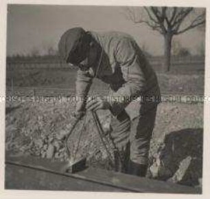 Wehrmachtssoldaten, Brückenbau