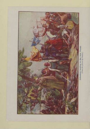 Columbus landing in the New World