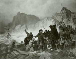 Schiffbruch an der normannischen Küste