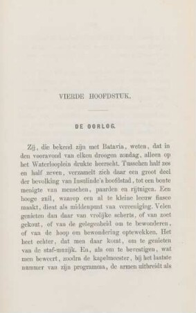 Vierde hoofdstuk. De oorlog