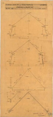 Fischer, Theodor; Worms; Cornelianum - Profile (Schnitte)