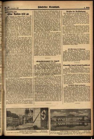Zweite Ausgabe vom Freitag, den 03. September 1937.