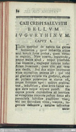 Caii Crispi Sallustii Bellum Iugurthinum