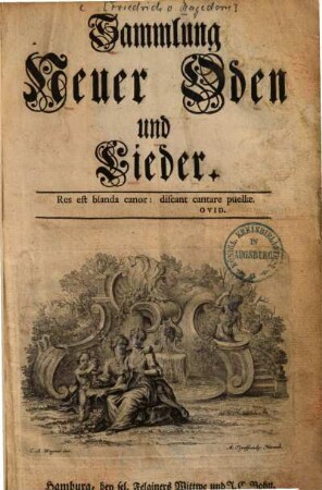 Sammlung neuer Oden und Lieder