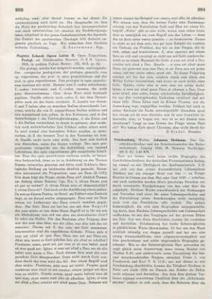 293-294 [Rezension] Magistri Eckardi Opera Latina II.