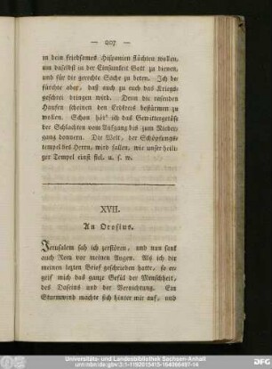XVII. An Orosius.
