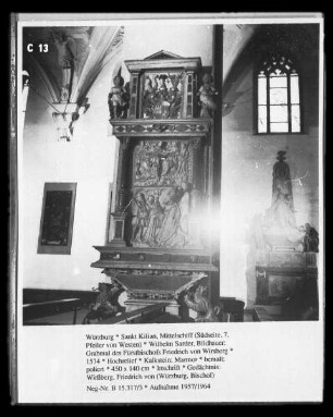 Epitaph für Fürstbischof Friedrich von Wirsberg