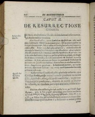Caput II. De Resurrectione Christi.