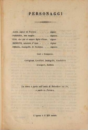 Parisina : tragedia lirica