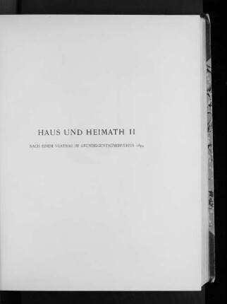Haus und Heimat II