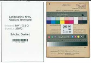 Entnazifizierung Gerhard Schulze, geb. 04.03.1914 (Buchdrucker)