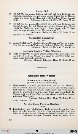 Gemälde alter Meister (Nr. 70-104)