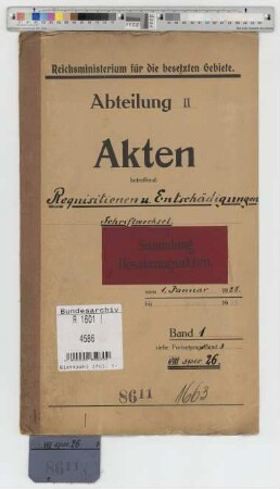 Requisitionen und Entschädigungen