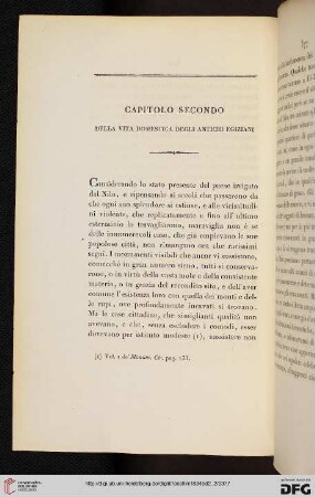 Capitolo secondo: Delle vita domestica degli antichi egiziani