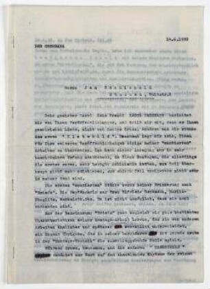 Brief von Johannes Baader an Jan Tschichold. [Hamburg]