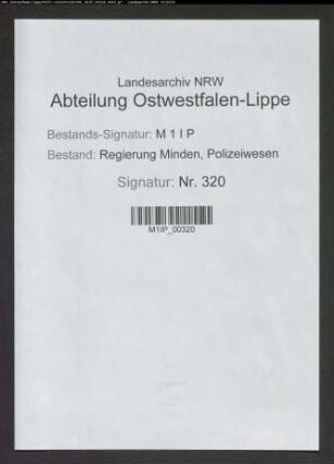 Verkehr in Preußen verhafteter Ausländer mit ihren diplomatischen Vertretern