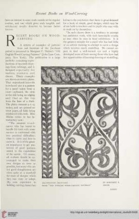 Recent books on wood-carving