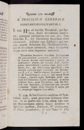279-284, II. Concilium (§ 453 - 458)