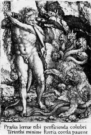 Herkules bekämpft die lernäische Hydra