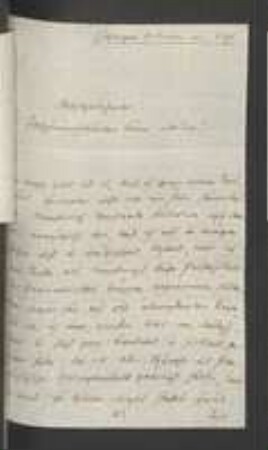 Brief von Johann Erdwin Christoph Ebermaier an Johann Jacob Kohlhaas