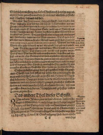 Das andere Theil dieser Schrifft.